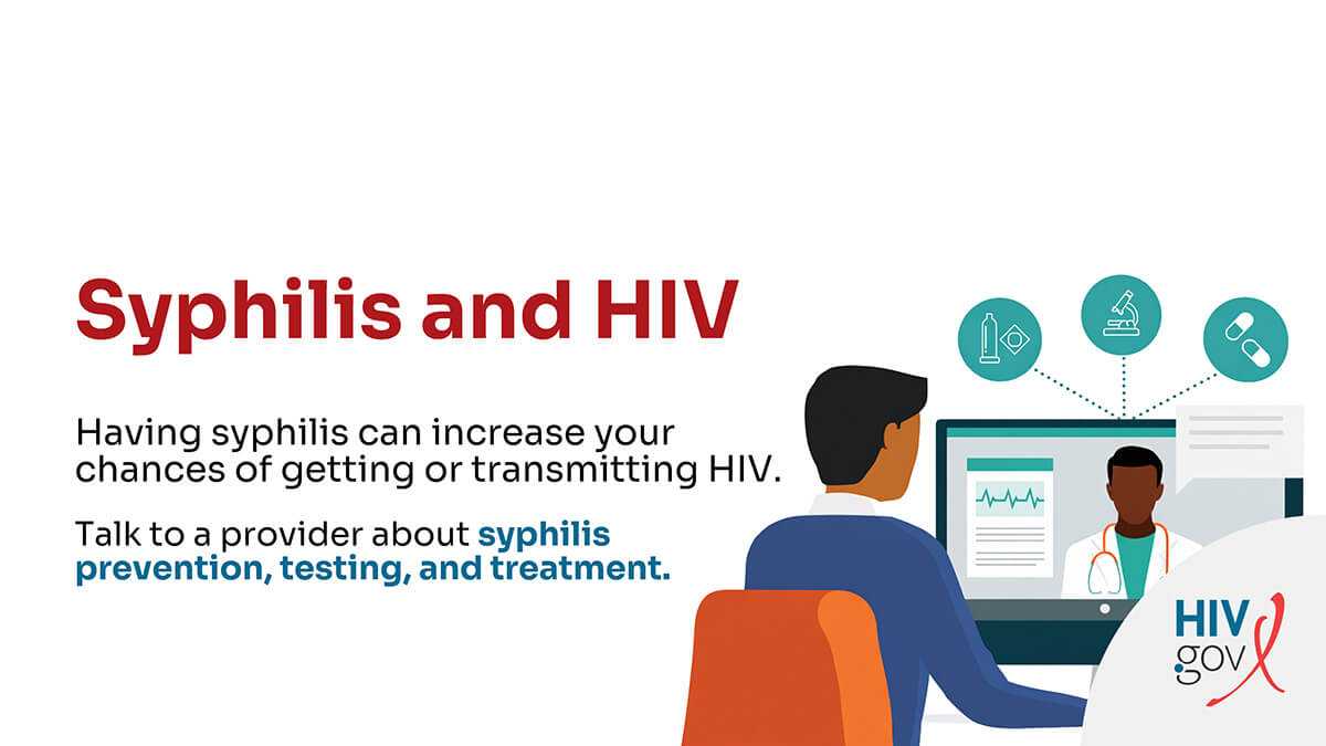 Having syphilis can increase your chances of getting or transmitting HIV. Talk to a provider about syphilis prevention, testing, and treatment.