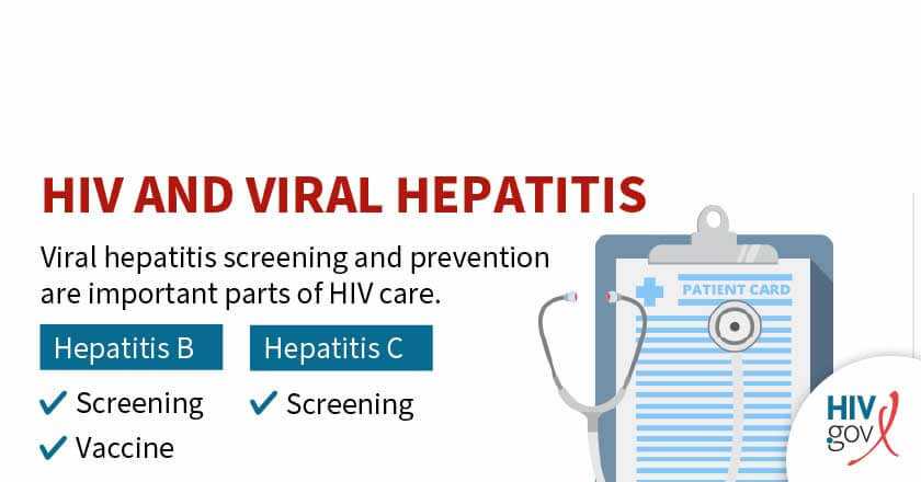 Viral hepatitis screenings and prevention are important parts of HIV care. Hepatitis B screenings and vaccines. Hepatitis C screenings.